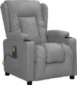 Produktbild: vidaXL Massagesessel mit Aufstehhilfe Grau Kunstleder