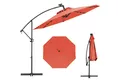 Produktbild: COSTWAY Sonnenschirm, LxB: 300,00x300,00 cm, mit LED, Kurbel, neigbar