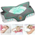 Produktbild: Elviros Memory Foam Nackenstützkissen 64x12,5 10,5x