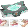 Produktbild: Orthopädisches Memory Foam Kissen für Seitenschläfer, Nackenstützkissen, Ergo...