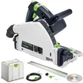 Produktbild: Festool Tauchsäge TS 55 FEBQ-Plus-FS Handkreissäge, 1200 W, Schnittleistung 55mm, mit Koffer und Schiene