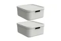 Produktbild: ROTHO Aufbewahrungsbox Albula Light 2er-Set Aufbewahrungskiste 20l (Aufbewahrungsboxenset, 2er-Set)