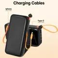 Produktbild: Powerbank 20000mAh tragbares Ladegerät integriertem USB-C-Kabel 66W Max