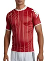 Produktbild: Kappa Herren Trikot Arezzo Sportshirt Kurzarm Fußball- und Trainingsshirt mit Längsstreifen, atmungsaktiv (DE/NL/SE/PL, Alphanumerisch, M, Regular, Regular, Rot)
