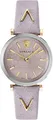 Produktbild: Versace V-Twist Damenuhr Hellrosa Leder Silber Gold Stahl 36mm VELS00219
