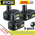 Produktbild: 3X 7000MAH AKKU Für Ryobi Akku 18V Lithium One Plus RB18L50 P108 RB18L40 2025