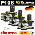 Produktbild: 3X 5000MAH AKKU Für Ryobi Akku 18V Lithium One Plus RB18L50 P108 RB18L40 DE