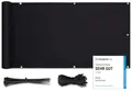 Produktbild: Sekey Balkon Sichtschutz Balkonabdeckung Balkonverkleidung blickdichte Wind- und UV-Schutz, 100% Privatsphäre, mit Ösen, Nylon Kabelbinder und Kordel, 120 x300cm Schwarz