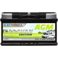 Produktbild: ELECTRONICX AGM Batterie 12V 120Ah C100 Caravan Edition – Wartungsfrei, Auslaufsicher, Vibrationsfest für Camping, Boote, Notstromversorgung und netzunabhängige Systeme