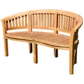 Produktbild: ASS ALEOS. XXXL Bananenbank Gartenbank Parkbank Sitzbank 3-Sitzer Bank 150cm Holz sehr robust COCO150