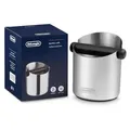 Produktbild: De'Longhi Abklopfbehälter für Siebträger DLSC084, Abschlagbox, Knock Box, hochwe - Silber/Schwarz