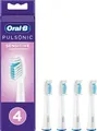Produktbild: Oral-B Pulsonic Sensitive Aufsteckbürsten 4er | Ersatzbürsten für Schallzahnbürste | sanft | weiß
