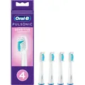 Produktbild: Oral-B Pulsonic Sensitive 4er-Set Zahnbürstenkopf weiß Ersatzbürste