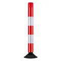 Produktbild: Verkehrs-Leitzylinder FLEX, neigbar, rot/weiß reflektierend, 100 cm
