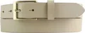 Produktbild: BELTINGER Herren-Gürtel aus Vollrindleder mit goldenern Gürtelschnalle 3 cm | Anzug-Gürtel für Herren 30mm | Chino-Gürtel mit Schnalle gold | Beige 105cm