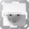 Produktbild: Jung A1520KLWW SCHUKO Steckdose mit Klappd.