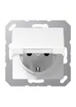 Produktbild: Jung A1520KLWW SCHUKO Steckdose, 16 A 250 V ~, Klappdeckel, Duroplast, ...