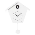 Produktbild: Cuco Clock Kuckucksuhr SCHWARZWALDHAUS 25 x 28,5 x 12cm, Pendeluhr Wanduhr, Moderne Schwarzwalduhr, Pendeluhr mit Nachtruhefunktion, Vogelgezwitscher, Vogelstimme