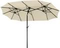 Produktbild: Mittelstockschirm Schneider Schirme Salerno 300 x 150 cm natur mit UV-Schutz 50+