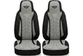 Produktbild: BREMER SITZBEZÜGE Autositzbezug für für Carado T 338 (PLKT201), Set, 2-tlg., Schonbezüge Sitzbezüge Fahrer und Beifahrer, in Schwarz/Grau