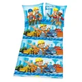 Produktbild: Herding Biber Flanell Kinder Bettwäsche 2 tlg. 135x200cm Bob der Baumeister