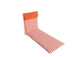 Produktbild: LILENO HOME Liegenauflage perfekt für Strandliegen, Sonnenliege Auflage, Gartenliege Auflage, (1er Set), Polsterauflage Streifen Coralle, Auflagen für Gartenliegen