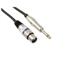 Produktbild: HQ POWER PROFESSIONELLES XLR-KABEL, XLR-BUCHSE AUF 6.3mm-MONO-KLINKENSTECKER (6 Audio- & Video-Kabel