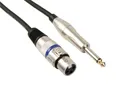 Produktbild: HQ-Power PROFESSIONELLES XLR-KABEL, XLR-BUCHSE AUF 6.3mm-MONO-KLINKENSTECKER ...