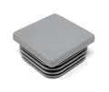 Produktbild: Design61 10x Vierkant Rohrstopfen Lamellenstopfen 40x40 mm mit Lamellen für