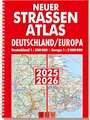 Produktbild: Neuer Straßenatlas Deutschland/Europa 2025/2026: Deutschland 1:300.000 | Europa 1:3.000.000 | Praktisch mit Spiralbindung