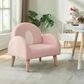 Produktbild: Kindersessel Sorreindi 50x50x45 cm Teddystoff Rosa