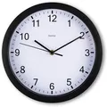 Produktbild: Hama Wanduhr Elba, Kunststoff, analog, Quarzuhr, Ø 25 cm, schwarz, lautlos