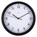 Produktbild: hama Wanduhr Elba weiß schwarz Kunststoff, Ø 25,0 cm