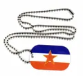Produktbild: Dog Tag Jugoslawien Stern Erkennungsmarke 30 x 50 mm Fahne Flagge