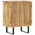 Produktbild: Sideboard 2 Türen Massivholz Mango Kommode Wohnzimmer 55 x 35 x 70 cm