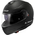Produktbild: LS2 Motorradhelm FF908 Strobe II Solid Klapphelm, vorbereitet für Kommunikationssystem,integriertes Sonnenvisier schwarz S (55/56)