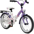 Produktbild: BIKESTAR Kinder Fahrrad ab 4 Jahre | 16 Zoll Classic Kinderrad | Lila Weiß