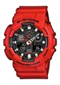 Produktbild: G-SHOCK Chronograph Quarzuhr,Armbanduhr,Herrenuhr,digital, bis 20 bar wasserd.Resinarmband rot-schwarz