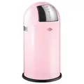 Produktbild: Wesco Abfallsammler Pushboy, Edelstahl, Pink, Metall, 50 L, 75.5 cm, Küchen, Küchenausstattung, Mülleimer