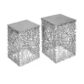 Produktbild: Riess Ambiente filigranes Beistelltisch 2er Set Leaf 33cm Silber Handarbeit Handmade Couchtische Sofatische Dekotische Wohnzimmertisch Nachttisch Tisch