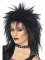 Produktbild: 80s Rock Diva Perücke Schwarz Tina Turner Mullet Damen Kostüm Kostüm Zubehör