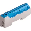 Produktbild: Pollmann steckbare Nullleiterklemme für Tragschienen N14-S blau (162120)