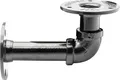 Produktbild: WAGNER Regalträger/Regalbefestigung INDUSTRIAL PIPE - Ø 30 x 70 x 120 mm, 3 Anschraubplatten Ø 75 mm, Stahl schwarz - 12500001