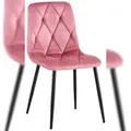 Produktbild: CLP Esszimmerstuhl Clairton Samt/rosa