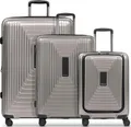 Produktbild: REDOLZ mit Laptopfach Essentials 14 Trolley Set 3-teilig ( S Exp. Front Pocket ) Coffee Grey Metallic taupe 54cm