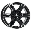 Produktbild: Alutec Titan Diamond Black Front Polished 8x18 ET 38 6/114.3 Alufelge Schwarz