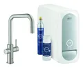 Produktbild: Grohe Blue Home Starterkit Spültischarmatur mit U-Auslauf, herausziehbar - Supersteel - 31543DC0