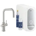 Produktbild: Grohe Blue Home Duo 31543DC0 - U-Auslauf Starter Kit mit 5 Jahre Garantie, mit herausziehbarem Auslauf,  Supersteel