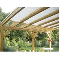 Produktbild: Seilspann-Sonnensegel elfenbein 380x88 cm - Weiß