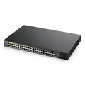 Produktbild: Zyxel GS1900-48HP V2 Smart Managed Switch 48x Gigabit Ethernet 24x PoE+ max. 170 Watt, 2x SFP, Layer 2, Rackmount